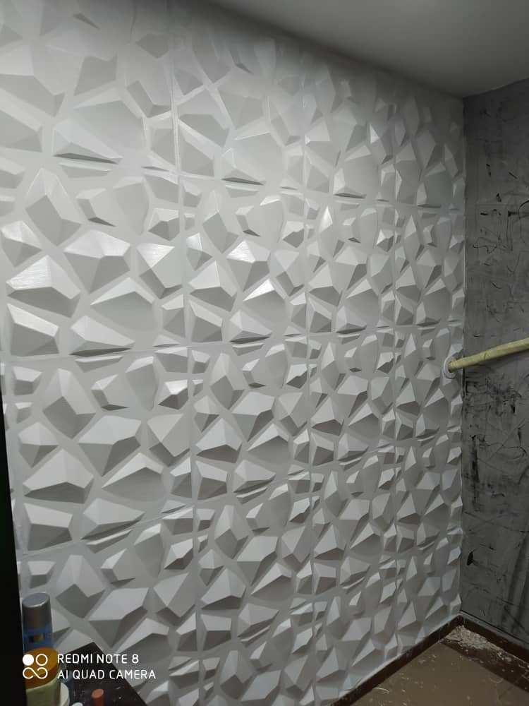 3D wall panel feature wall by Ajis Interior Creations