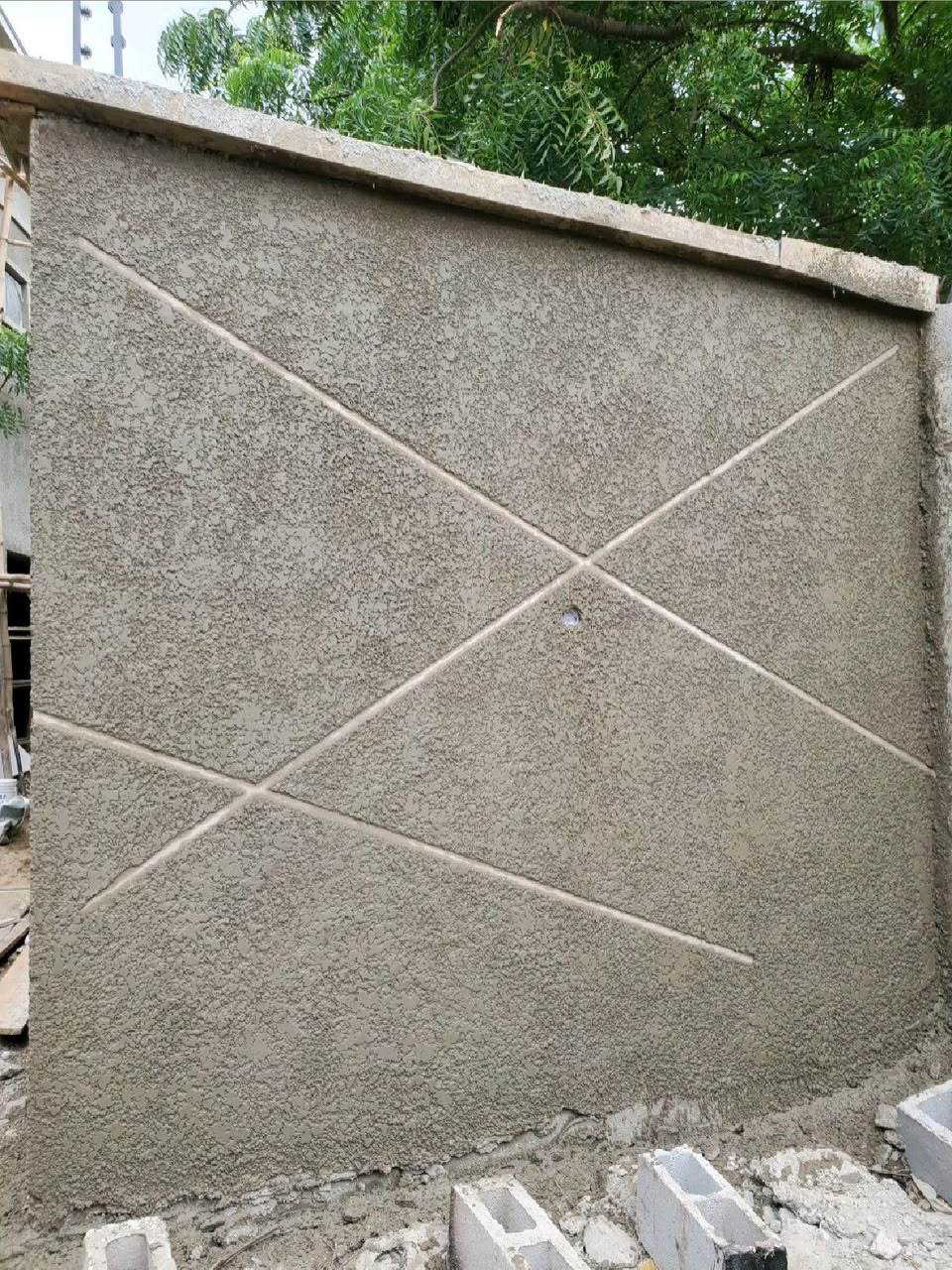 Tyrolean finish work