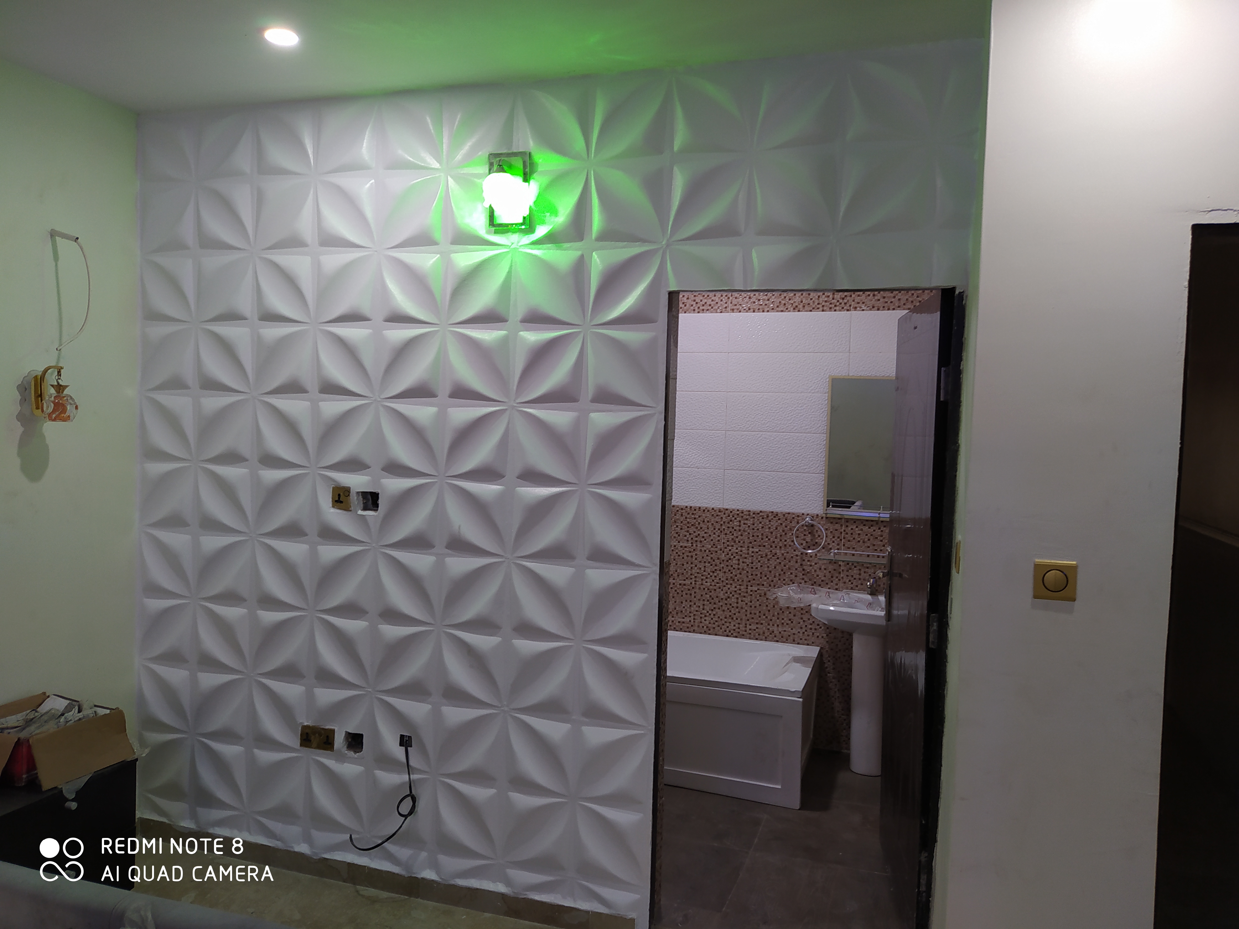 3D wall panel feature wall