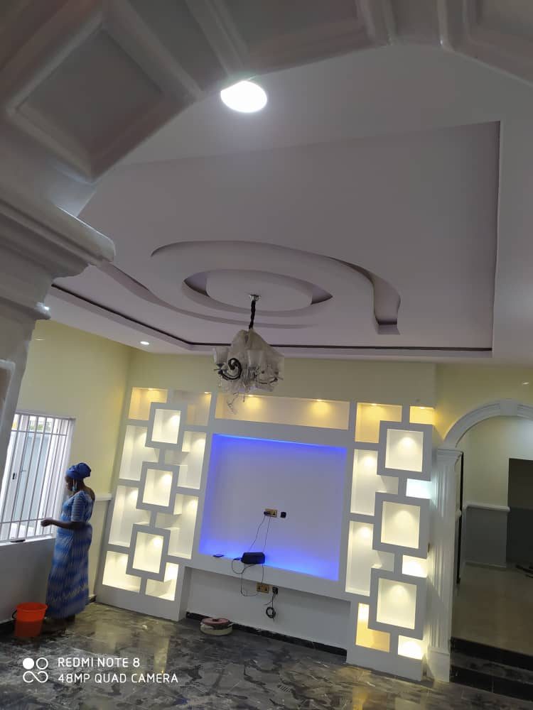 Living room finished by Ajis Interior Creations